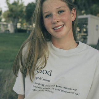 God Defined Oversized faded t-shirt