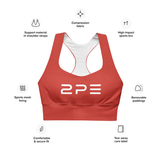 Compression sports bra - Red
