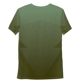 Men's Green Athletic T-shirt