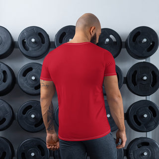 Men's Red Athletic T-shirt