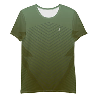 Men's Green Athletic T-shirt