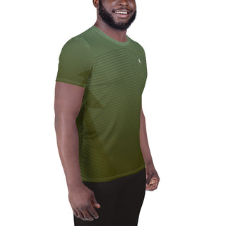 Men's Green Athletic T-shirt