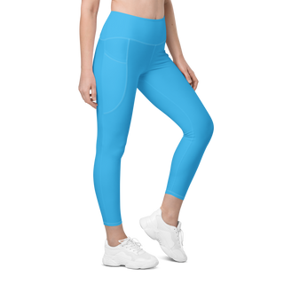 Sky Blue Leggings with pockets