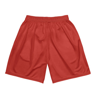 Red Mesh Shorts