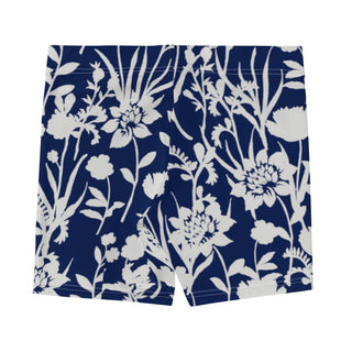 2PE Blue and White Wildflowers Workout Shorts