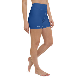 Ocean Blue Yoga Shorts