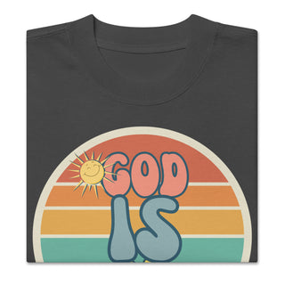 God is Love Oversized faded t-shirt