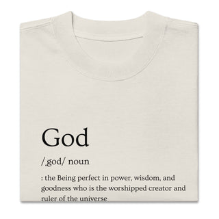 God Defined Oversized faded t-shirt