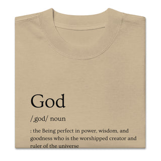 God Defined Oversized faded t-shirt